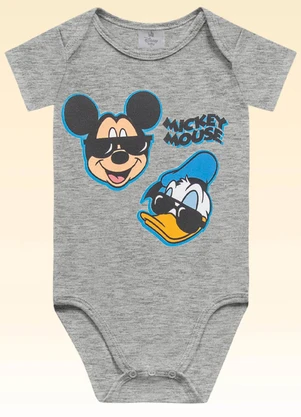 Fakini Kids - Body Mickey Cinza - FAKINI KIDS