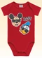 Fakini Kids - Body Mickey Cinza - variação: Vermelho