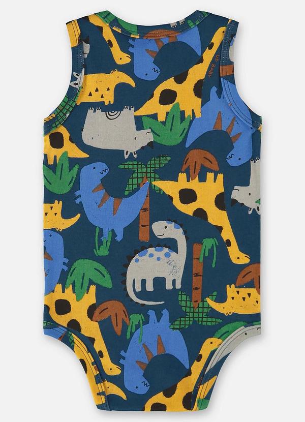 Up Baby - Body para Bebê Menino em Suedine Azul 2