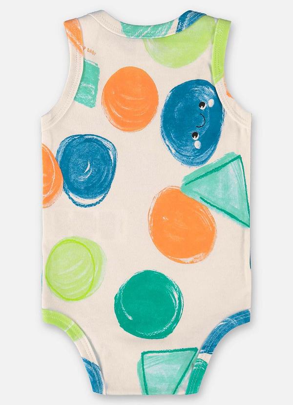 Up Baby - Body para Bebê Menino em Suedine Bege 2