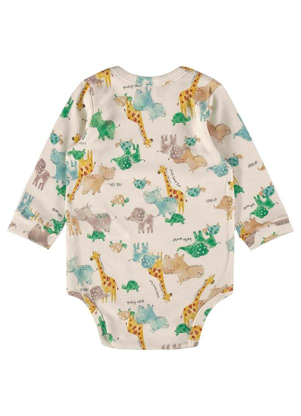 Up Baby - Body para Bebê Menino em Suedine Bege 3