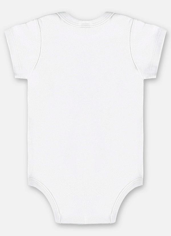 Up Baby - Body para Bebê Menino em Suedine Branco 2