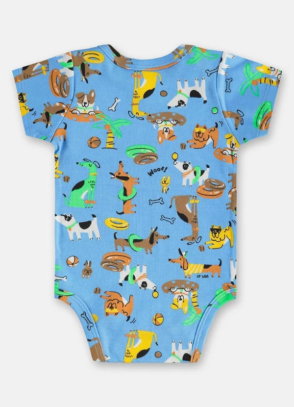 Up Baby - Body para Bebê Menino em Suedine Azul 2