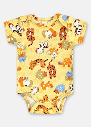 Up Baby - Body para Bebê Menino em Suedine Verde - UP BABY