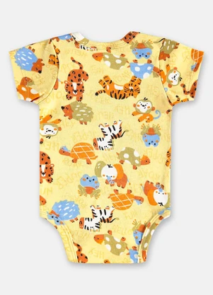 Up Baby - Body para Bebê Menino em Suedine Verde - UP BABY