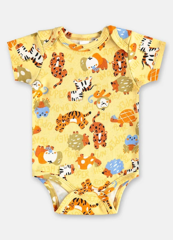 Up Baby - Body para Bebê Menino em Suedine Verde 1