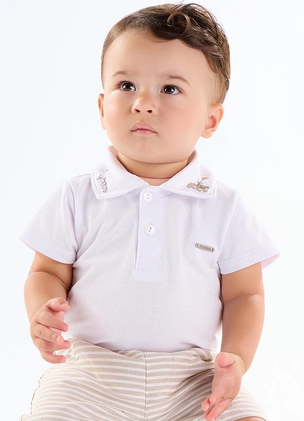 Pulla Bulla - Body Piquet com Elastano Branco