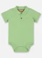 Up Baby - Body Polo em Suedine Bebê Menino Verde - variação: Verde