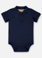 Up Baby - Body Polo em Suedine Bebê Menino Verde - variação: Azul