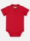 Up Baby - Body Polo em Suedine Bebê Menino Verde - variação: Vermelho