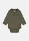 Up Baby - Body Polo Manga Longa Bebê Menino Verde - variação:  