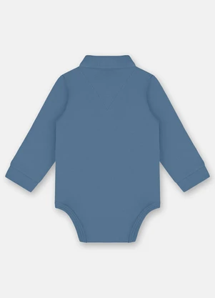Up Baby - Body Polo para Bebê Menino Azul - UP BABY