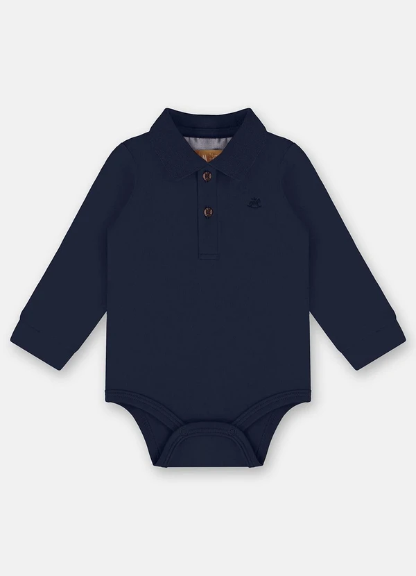 Up Baby - Body Polo para Bebê Menino Azul