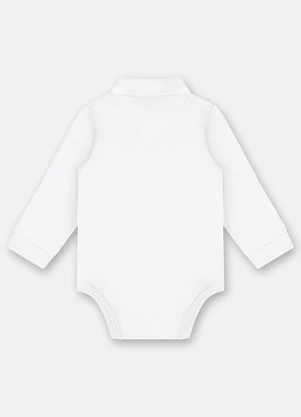 Up Baby - Body Polo para Bebê Menino Branco - UP BABY