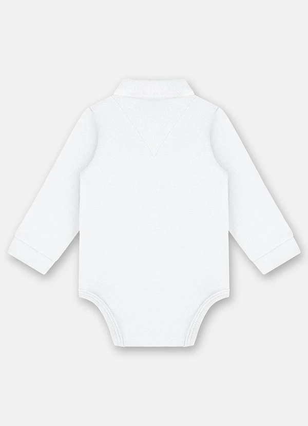 Up Baby - Body Polo para Bebê Menino Branco 2