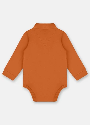 Up Baby - Body Polo para Bebê Menino Laranja - UP BABY
