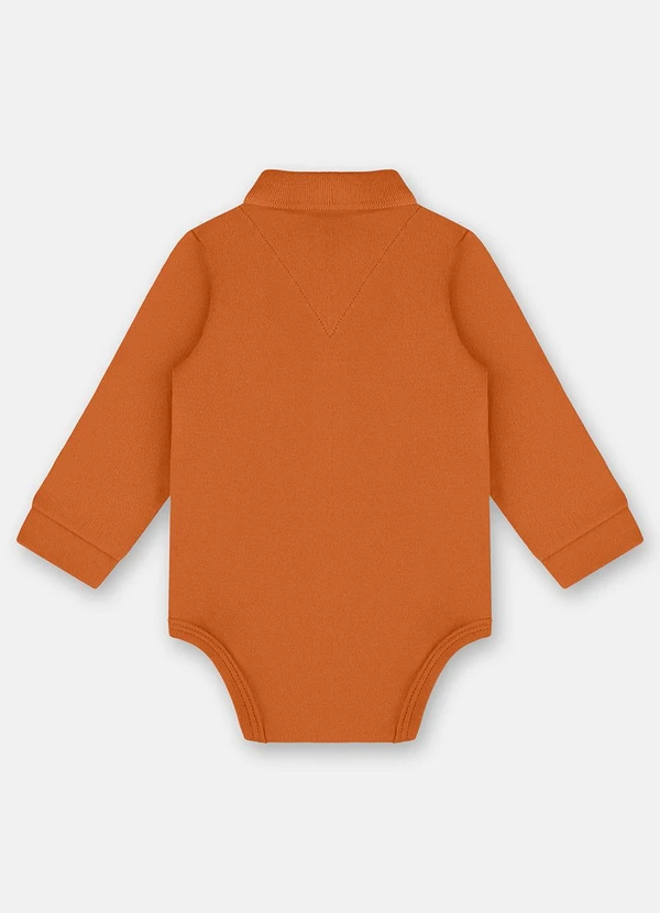 Up Baby - Body Polo para Bebê Menino Laranja 2