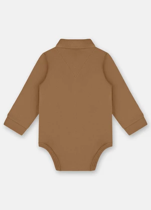Up Baby - Body Polo para Bebê Menino Marrom - UP BABY