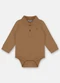 Up Baby - Body Polo para Bebê Menino Verde - variação: Marrom
