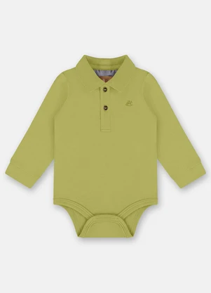 Up Baby - Body Polo para Bebê Menino Verde - UP BABY