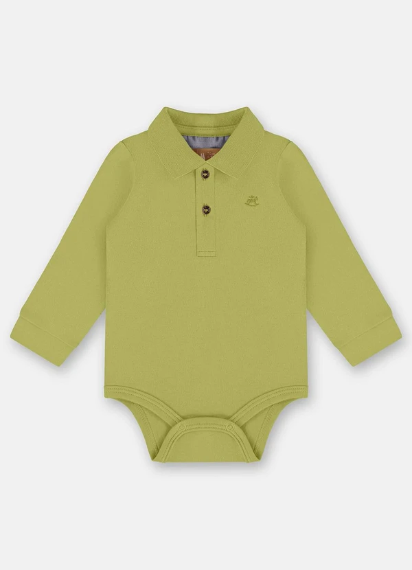 Up Baby - Body Polo para Bebê Menino Verde