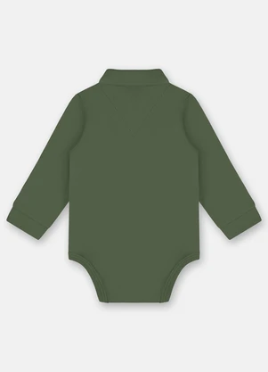 Up Baby - Body Polo para Bebê Menino Verde - UP BABY
