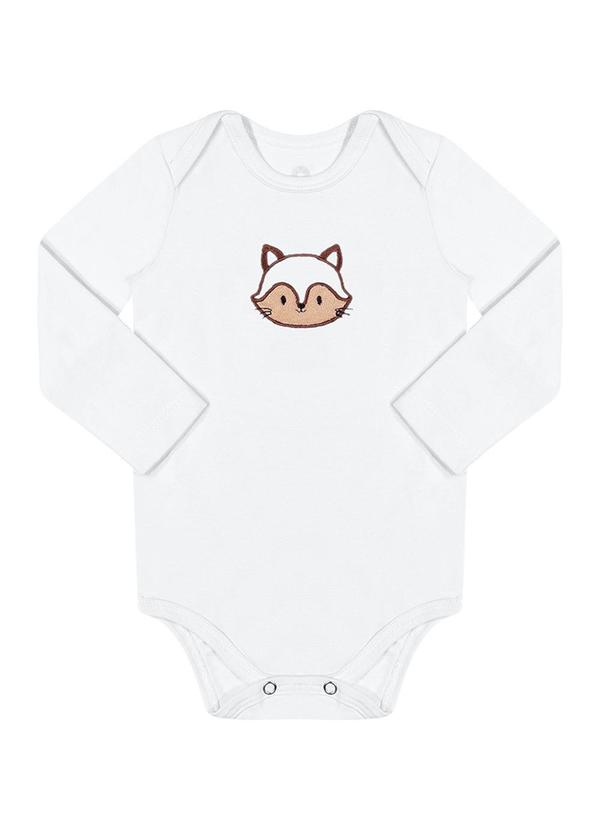 Alenice - Body Raposinha Menino Branco 3