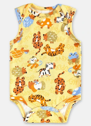 Up Baby - Body Regata Bebê Menino Suedine Verde - UP BABY