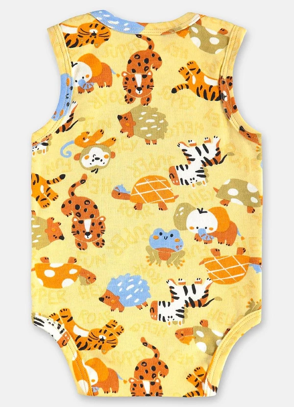 Up Baby - Body Regata Bebê Menino Suedine Verde 2