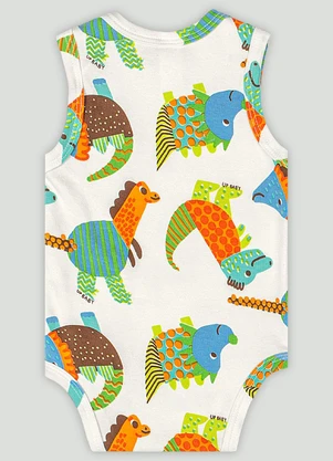 Body Regata para Bebê Menino Up Baby Branco - UP BABY