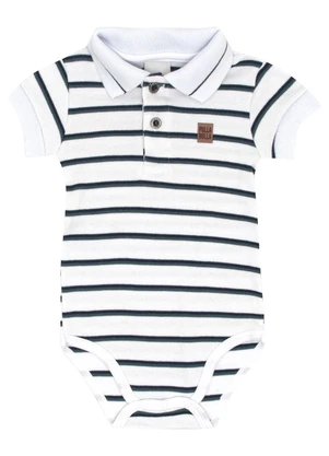 Pulla Bulla - Body Suedine Fio Tinto Branco - PULLA BULLA