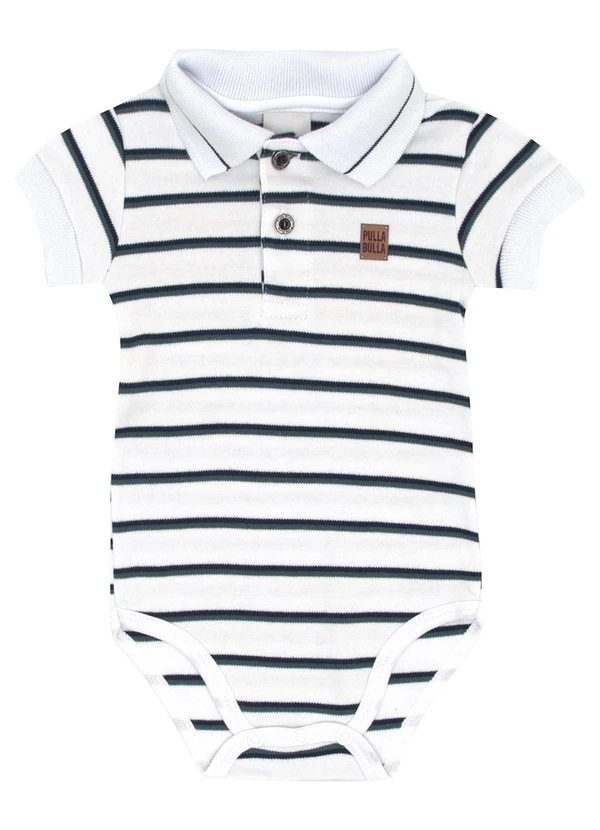 Pulla Bulla - Body Suedine Fio Tinto Branco