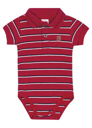 Pulla Bulla - Body Suedine Fio Tinto Vermelho - PULLA BULLA