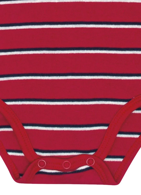 Pulla Bulla - Body Suedine Fio Tinto Vermelho 3