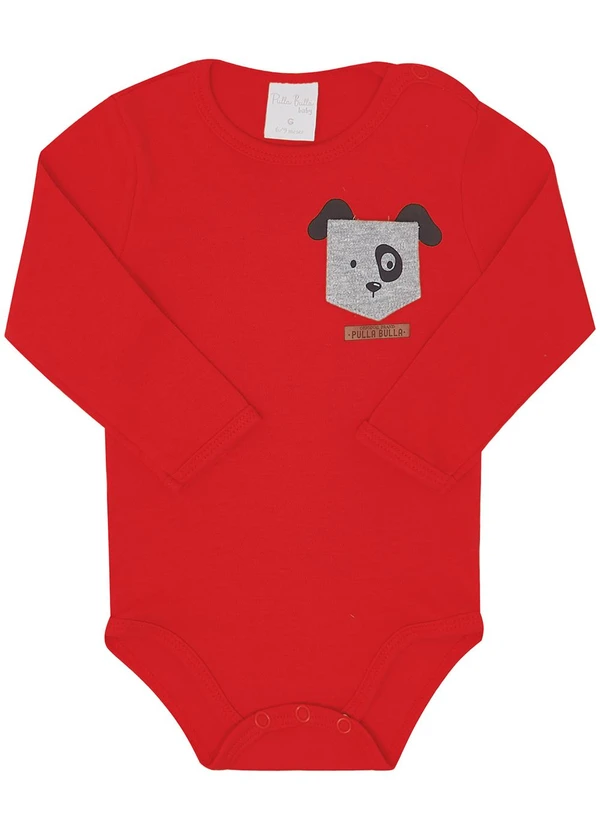 Pulla Bulla - Body Suedine Vermelho