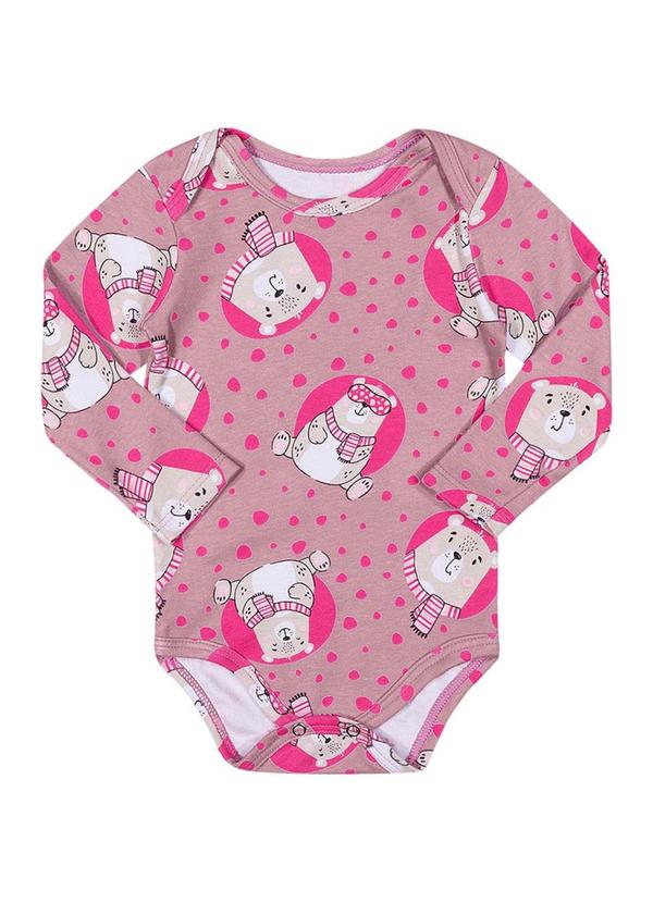 Alenice - Body Ursinho Unissex Rosa  3