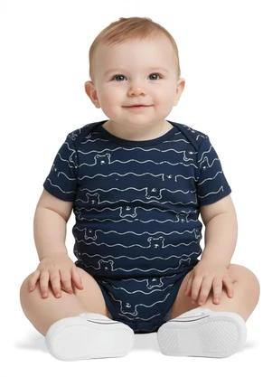 Malwee Kids - Body Ursinhos em Cotton Azul Marinho - MALWEE KIDS