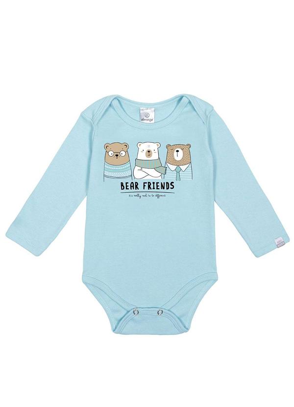 Abrange - Body Urso Baby Azul