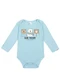 Abrange - Body Urso Baby Verde - variação: Azul