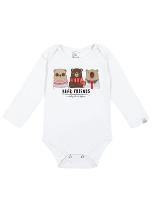 Abrange - Body Urso Baby Branco - ABRANGE
