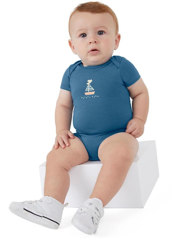 Malwee Kids - Body Veleiro Azul Petróleo