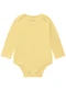 Brandili Baby - Kit 2 Bodies Bebê Unissex com Cor Lisa Cinza - variação: Amarelo