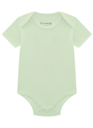 Brandili Baby - Kit 2 Bodies Bebê Unissex com Cor Lisa Verde - BRANDILI BABY