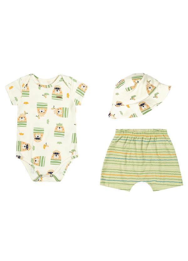 Elian - Kit Bebê Menino Safari Elian Bege
