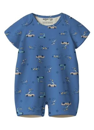 Malwee Kids - Macaquinho Básico Carrinhos Azul Marinho - MALWEE KIDS