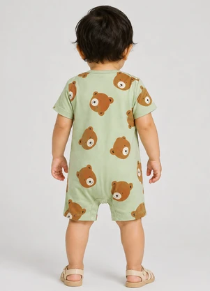 Rovitex - Macaquinho Infantil Maculino Rovi Verde - ROVITEX