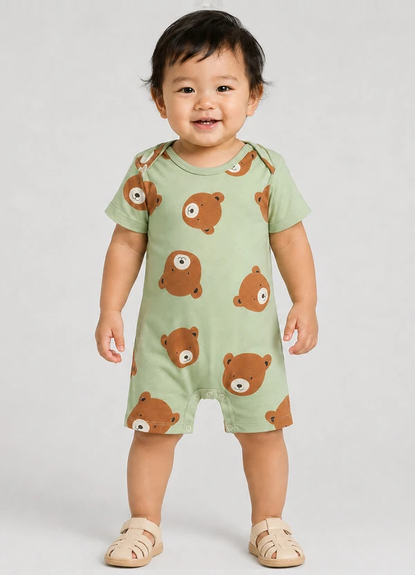 Rovitex - Macaquinho Infantil Maculino Rovi Verde
