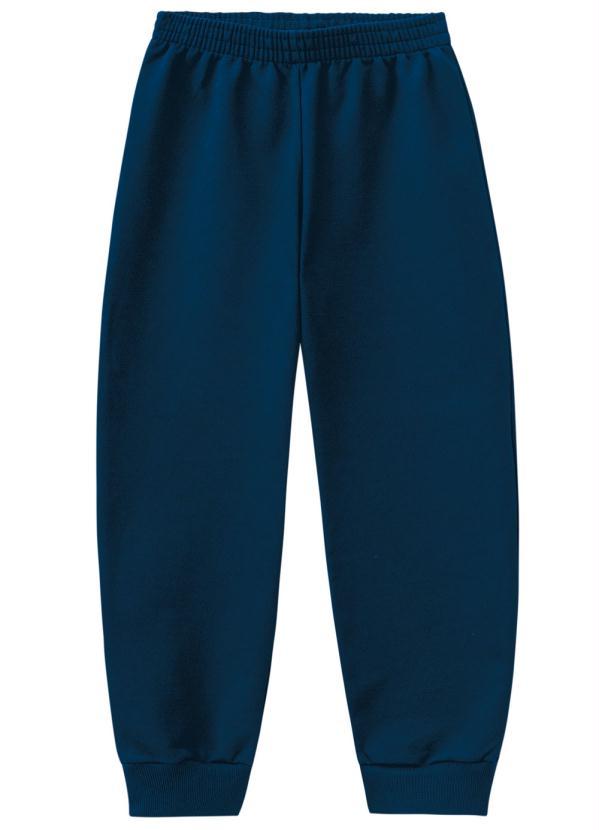 Malwee Kids - Calça Azul Marinho Jogging em Moletom Menino