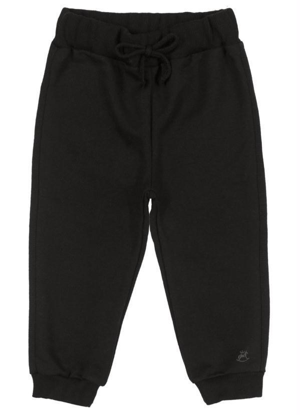Up Baby - Calça Básica Moletom Unissex Preto