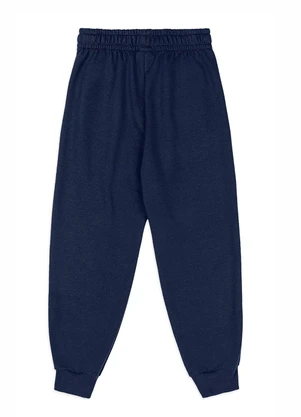 Quimby - Calça Básica para Menino em Moletom Azul - QUIMBY